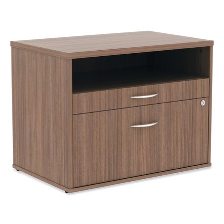 Alera 29-1/2" W 2 Drawer File Cabinets, Modern Walnut, Legal/Letter ALELS583020WA